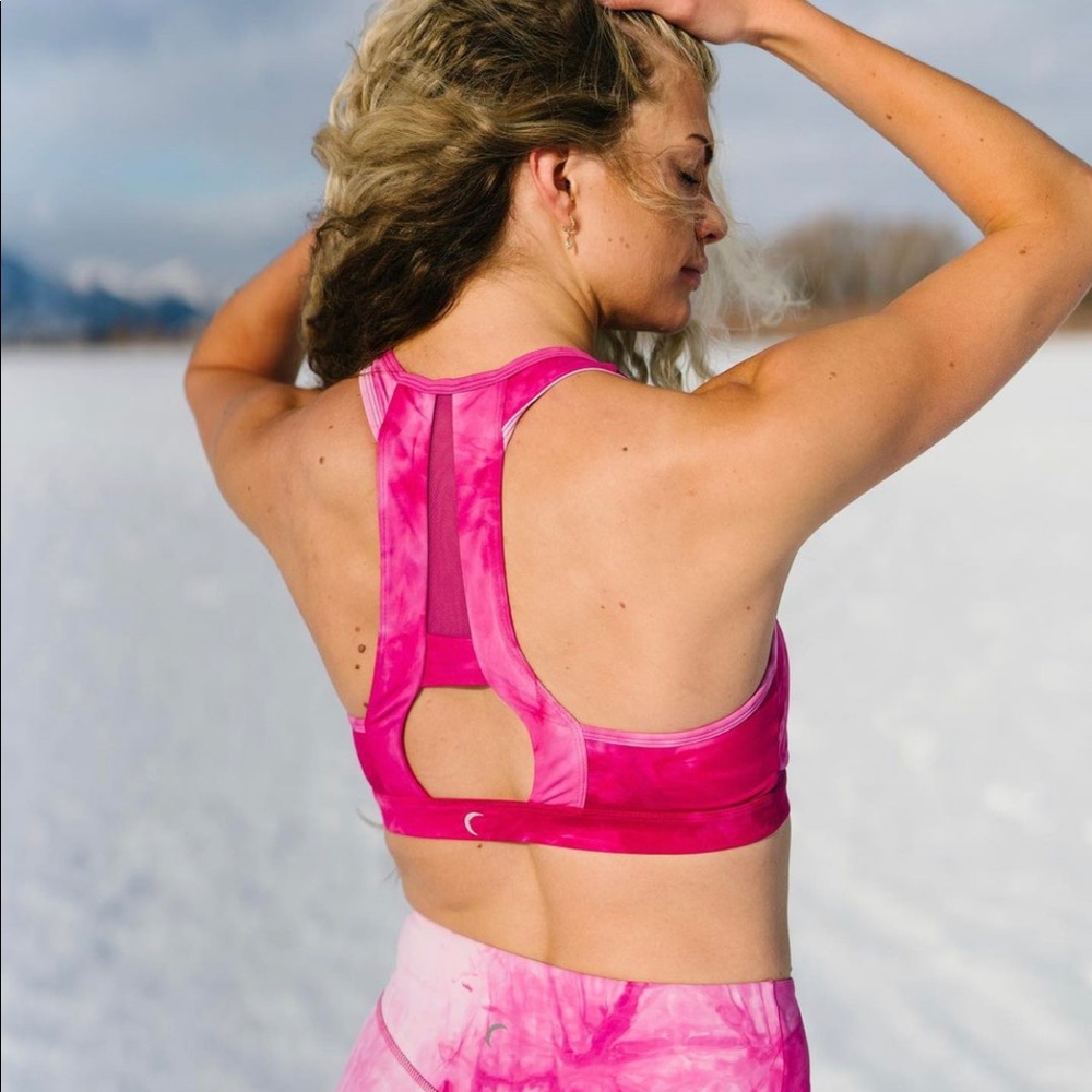 Zyia Fuchsia Hendrix Mesh Light n tight bra